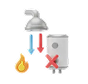 No hot water
